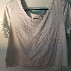Light mint crop top